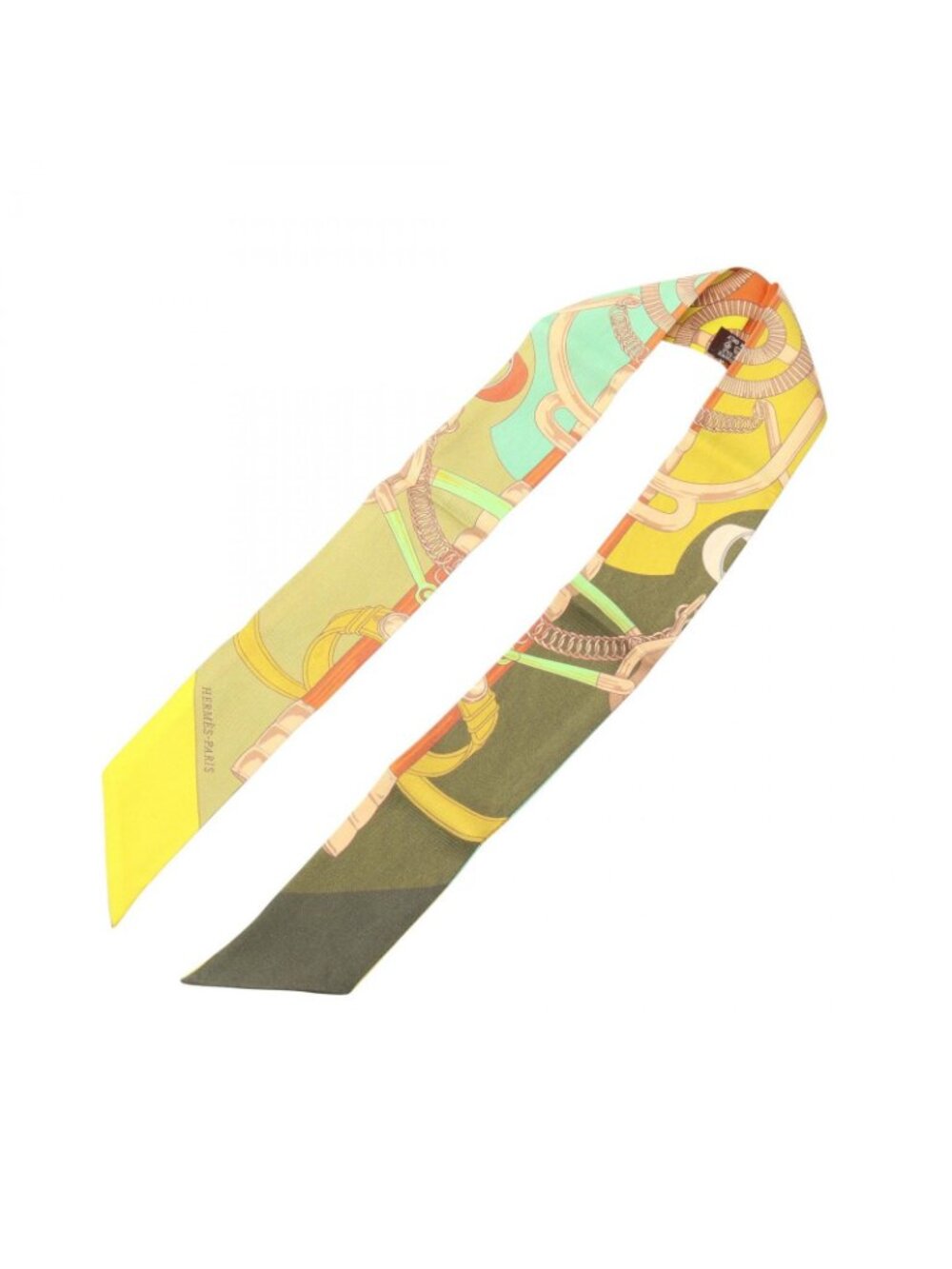 Hermes Scarf Twilly Eperon D'or Silk - Picture 2 of 7